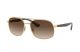 Ray Ban 0RB3593 001/13 58 GOLD BROWN GRADIENT Metal Man size 58 sunglasses