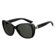 Polaroid Black Gray Polarized size 57 sunglasses