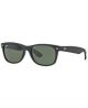 Ray Ban Black Rubber Crystal Green *D*