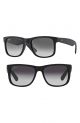 Ray Ban 0RB4165 601/8G 55 RUBBER BLACK GREY GRADIENT Nylon Man size 55 sunglasses