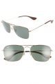 Ray Ban 0RB3610 001/71 58 GOLD GREEN Metal Unisex size 58 sunglasses
