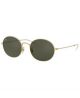 Ray Ban 0RB3594 901371 53 RUBBER GOLD DARK GREEN Metal Unisex size 53 sunglasses