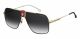 Carrera  sunglasses For Him with a GOLD RED frame and DARK GREY SHADED lens with a lens width of 63mm and model number Carrera 1018/S