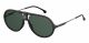 Carrera  sunglasses For Him with a MATTE BLACK frame and GREEN POLARIZED lens with a lens width of 60mm and model number Carrera 1020/S