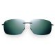 Maui Jim Breakwall Gloss Black With Grey Lens 422-02 size 63 sunglasses