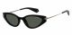 Polaroid  sunglasses For Her with a BLACK frame and GREY POLARIZED lens with a lens width of 53mm and model number PLD 4074/S